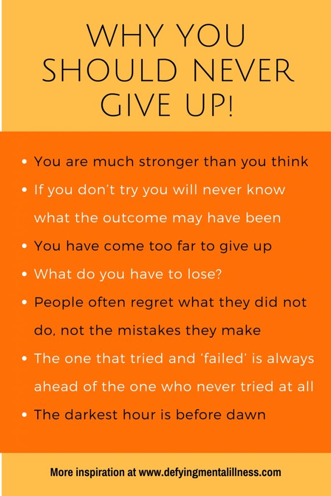 Never Give Up--You're Stronger Than You Think